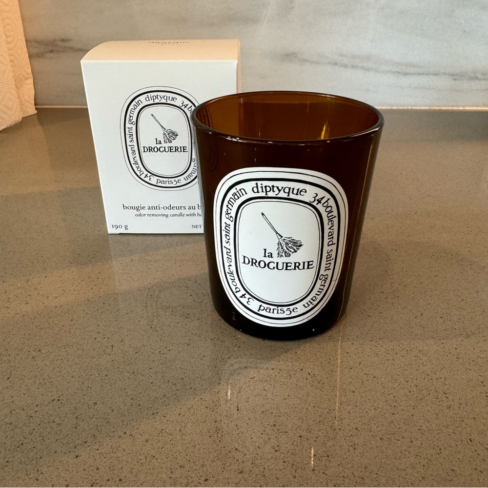 Diptyque La Droguerie cleaned jar & box